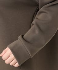 OLEKA06099 eur3(エウルキューブ) 【大きいサイズ】レースアップダンボールフーディー ブラウン(87)