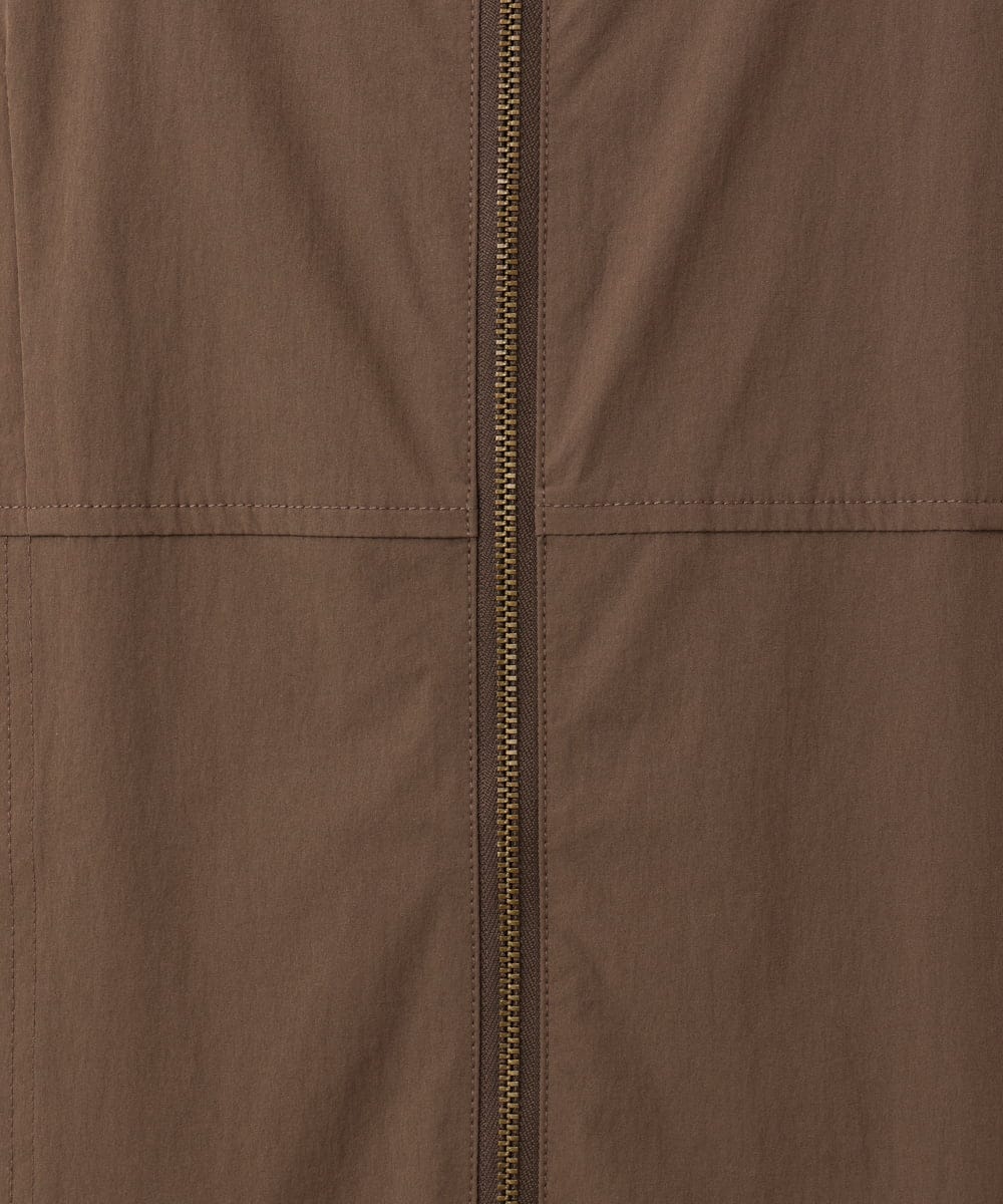 OLEKD05129 eur3(エウルキューブ) 【大きいサイズ】フロントジップジャンパースカート ダークブラウン