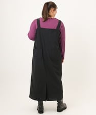OLEKD05129 eur3(エウルキューブ) 【大きいサイズ】フロントジップジャンパースカート ブラック