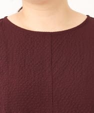 OLEKD12099 eur3(エウルキューブ) 【WEB先行販売】【大きいサイズ】ドライタッチAラインチュニック ワイン