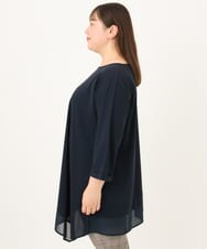 OLEKD16099 eur3(エウルキューブ) 【WEB先行販売】【大きいサイズ】イレヘムシア―トップス ネイビー