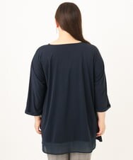 OLEKD16099 eur3(エウルキューブ) 【WEB先行販売】【大きいサイズ】イレヘムシア―トップス ネイビー