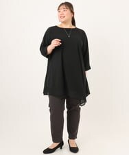 OLEKD16099 eur3(エウルキューブ) 【WEB先行販売】【大きいサイズ】イレヘムシア―トップス ブラック