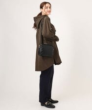 OLELA07129 eur3(エウルキューブ) 【大きいサイズ】コーデュロイフーディーシャツチュニック ダークブラウン(87)