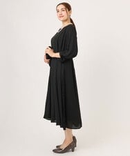 OLELA08179 eur3(エウルキューブ) 【WEB先行販売】【大きいサイズ】サイドレースドレス ブラック(94)