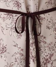 OLELA09139 eur3(エウルキューブ) 【WEB先行販売】【大きいサイズ】プリント花柄ワンピース ライトグレー(91)