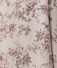 OLELA09139 eur3(エウルキューブ) 【WEB先行販売】【大きいサイズ】プリント花柄ワンピース ライトグレー(91)