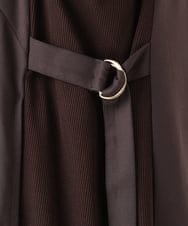 OLELA10139 eur3(エウルキューブ) 【WEB先行販売】【大きいサイズ】サイドリブジャンパースカート ダークブラウン(87)