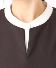 OLELA10139 eur3(エウルキューブ) 【WEB先行販売】【大きいサイズ】サイドリブジャンパースカート ダークブラウン(87)