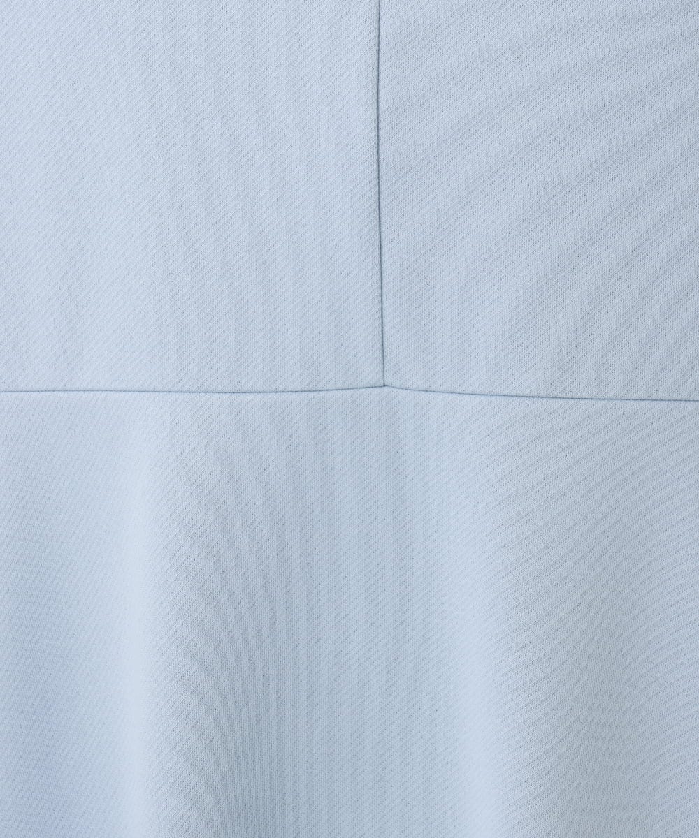 OLELA14069 eur3(エウルキューブ) 【大きいサイズ】コクーンスリーブバックフレアトップス ライトブルー(50)