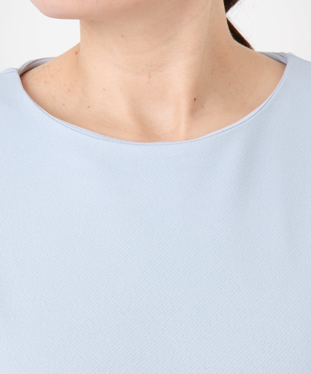 OLELA14069 eur3(エウルキューブ) 【大きいサイズ】コクーンスリーブバックフレアトップス ライトブルー(50)