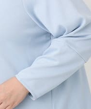 OLELA14069 eur3(エウルキューブ) 【大きいサイズ】コクーンスリーブバックフレアトップス ライトブルー(50)