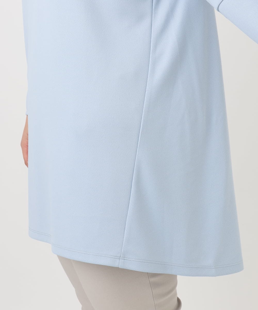 OLELA14069 eur3(エウルキューブ) 【大きいサイズ】コクーンスリーブバックフレアトップス ライトブルー(50)