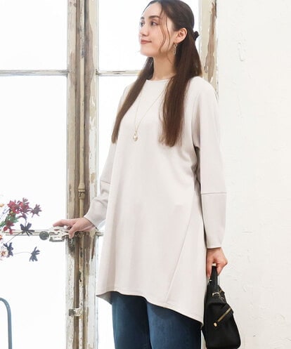 OLELA14069 eur3 【大きいサイズ】コクーンスリーブバックフレアトップス