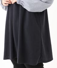 OLELA19079 eur3(エウルキューブ) 【大きいサイズ】異素材チュニック ネイビー(57)