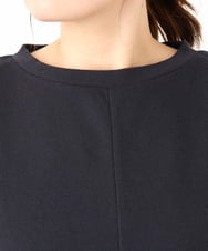 OLELA19079 eur3(エウルキューブ) 【大きいサイズ】異素材チュニック ネイビー(57)