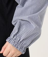OLELA19079 eur3(エウルキューブ) 【大きいサイズ】異素材チュニック ネイビー(57)