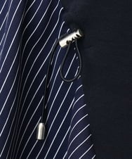 OLELD10099 eur3(エウルキューブ) 【WEB先行販売】【大きいサイズ/UVカット】イレヘムデザインチュニック ネイビー
