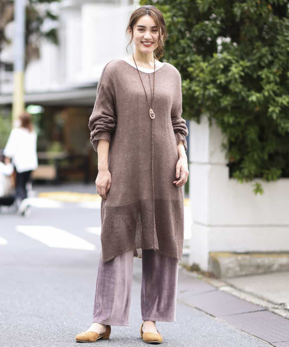 Eur3 エウルキューブ 大きいサイズ 2点セット モヘヤライクシースルーワンピース イトキンオンラインストア