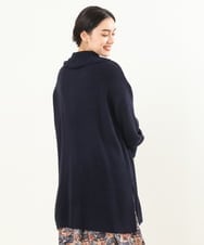 OLELP21080 eur3(エウルキューブ) 【大きいサイズ/11号サイズあり】ジッププルオーバーニットチュニック ネイビー(57)