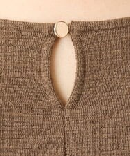 OLELS08079 eur3(エウルキューブ) 【大きいサイズ】Vネックジャージーチュニック モカ(84)