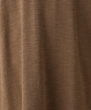 OLELS08079 eur3(エウルキューブ) 【大きいサイズ】Vネックジャージーチュニック モカ(84)