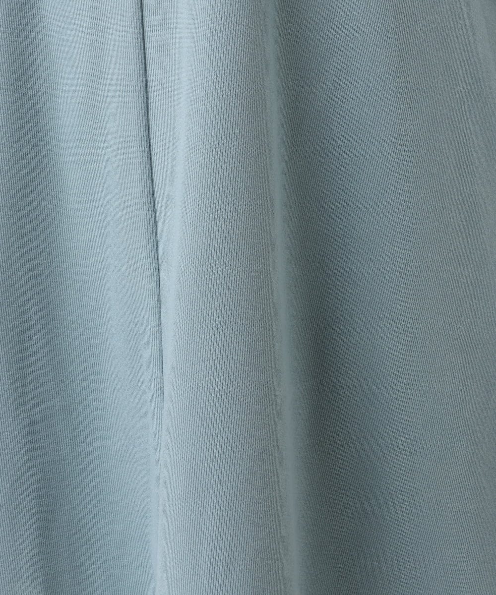 OLELS22079 eur3(エウルキューブ) 【大きいサイズ】レイヤード風ニットソーチュニック ブルー(55)