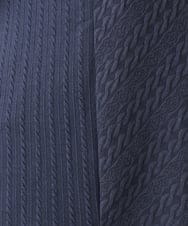 OLELV09089 eur3(エウルキューブ) 【大きいサイズ】ケーブルジャージーチュニック ネイビー(57)