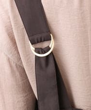 OLELV22139 eur3(エウルキューブ) 【雑誌掲載】【大きいサイズ】Vネックサロペット ダークブラウン(87)