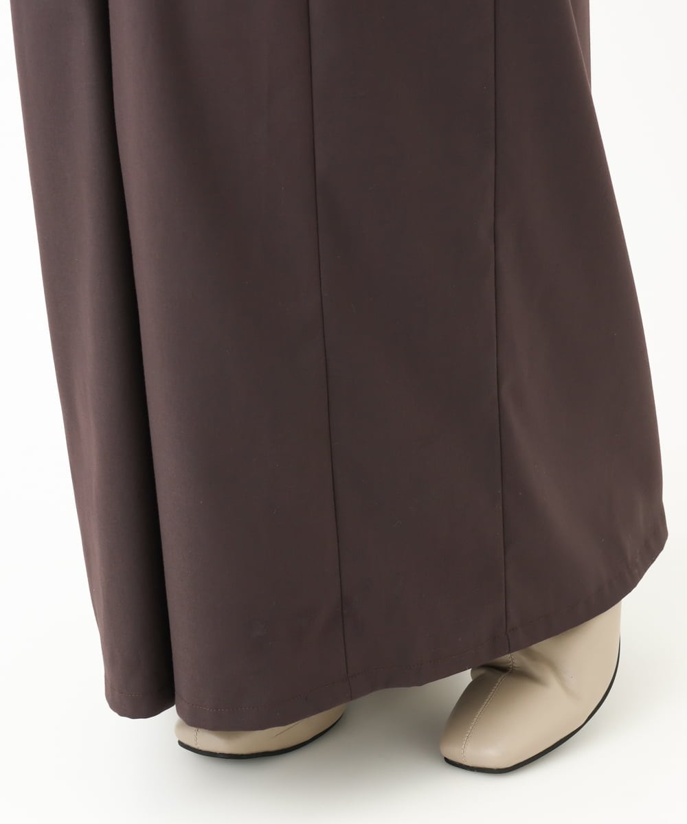 OLELV22139 eur3(エウルキューブ) 【雑誌掲載】【大きいサイズ】Vネックサロペット ダークブラウン(87)