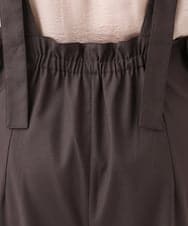 OLELV22139 eur3(エウルキューブ) 【雑誌掲載】【大きいサイズ】Vネックサロペット ダークブラウン(87)