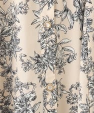 OLELV23139 eur3(エウルキューブ) 【雑誌掲載】【大きいサイズ】ボタニカルフラワープリントワンピース ベージュ(82)