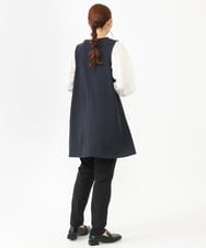 OLELV24079 eur3(エウルキューブ) 【大きいサイズ】レイヤード風ニットソーチュニック ネイビー(57)