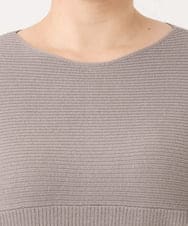 OLFAA01054 eur3(エウルキューブ) 【大きいサイズ】新色追加！ドロップショルダーカラーニット ライトグレー(91)