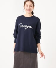 OLFAA07069 eur3(エウルキューブ) 【大きいサイズ/a.v.v×eur3】ロゴニット ネイビー(57)
