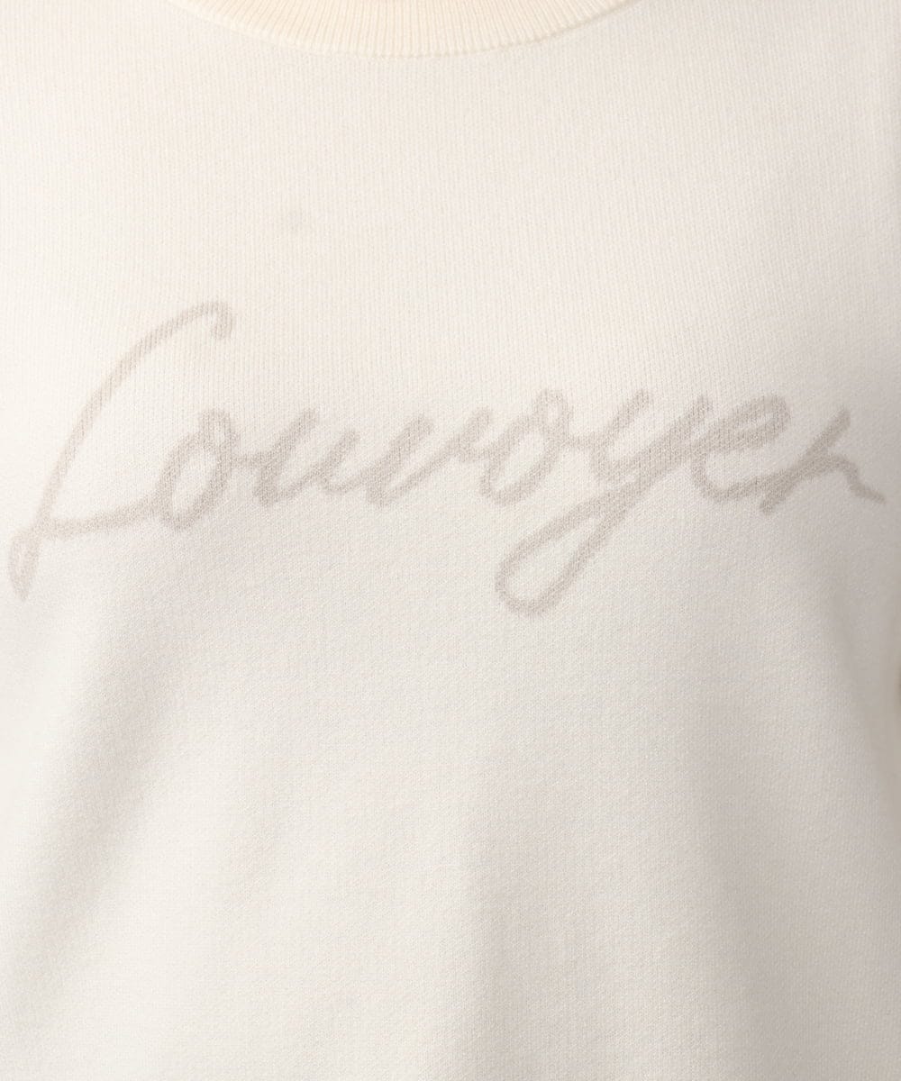 OLFAA07069 eur3(エウルキューブ) 【大きいサイズ/a.v.v×eur3】ロゴニット アイボリー(80)