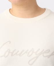 OLFAA07069 eur3(エウルキューブ) 【大きいサイズ/a.v.v×eur3】ロゴニット アイボリー(80)