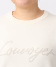 OLFAA07069 eur3(エウルキューブ) 【大きいサイズ/a.v.v×eur3】ロゴニット アイボリー(80)