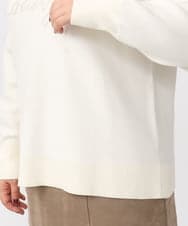 OLFAA07069 eur3(エウルキューブ) 【大きいサイズ/a.v.v×eur3】ロゴニット アイボリー(80)