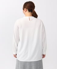 OLFAA13099 eur3(エウルキューブ) 【大きいサイズ/a.v.v×eur3】ラメニットベスト×ブラウスセット ブラック(94)
