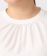 OLFAA13099 eur3(エウルキューブ) 【大きいサイズ/a.v.v×eur3】ラメニットベスト×ブラウスセット ブラック(94)