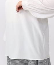 OLFAA13099 eur3(エウルキューブ) 【大きいサイズ/a.v.v×eur3】ラメニットベスト×ブラウスセット ブラック(94)