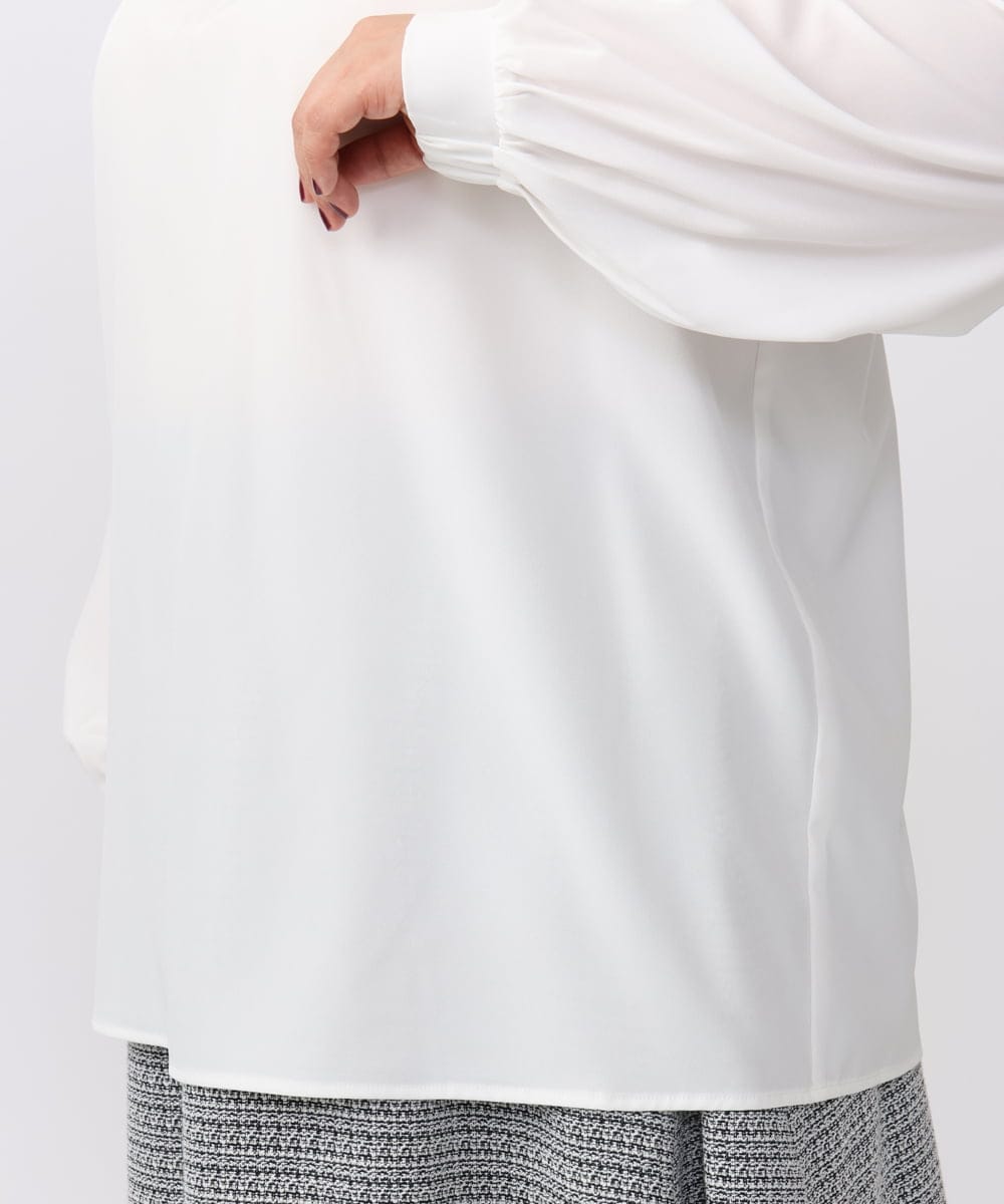 OLFAA13099 eur3(エウルキューブ) 【大きいサイズ/a.v.v×eur3】ラメニットベスト×ブラウスセット ブラック(94)