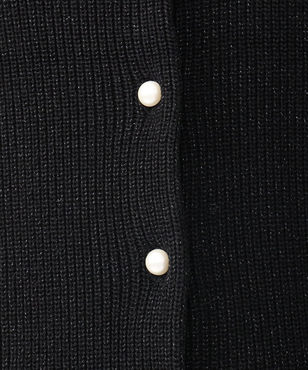 OLFAA13099 eur3(エウルキューブ) 【大きいサイズ/a.v.v×eur3】ラメニットベスト×ブラウスセット ブラック(94)