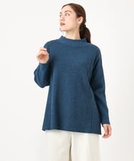 OLFAA14099 eur3(エウルキューブ) 【大きいサイズ】ボトルネックニット グリーン(35)