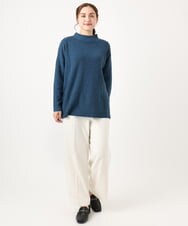 OLFAA14099 eur3(エウルキューブ) 【大きいサイズ】ボトルネックニット グリーン(35)