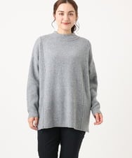 OLFAA14099 eur3(エウルキューブ) 【大きいサイズ】ボトルネックニット グレー(92)
