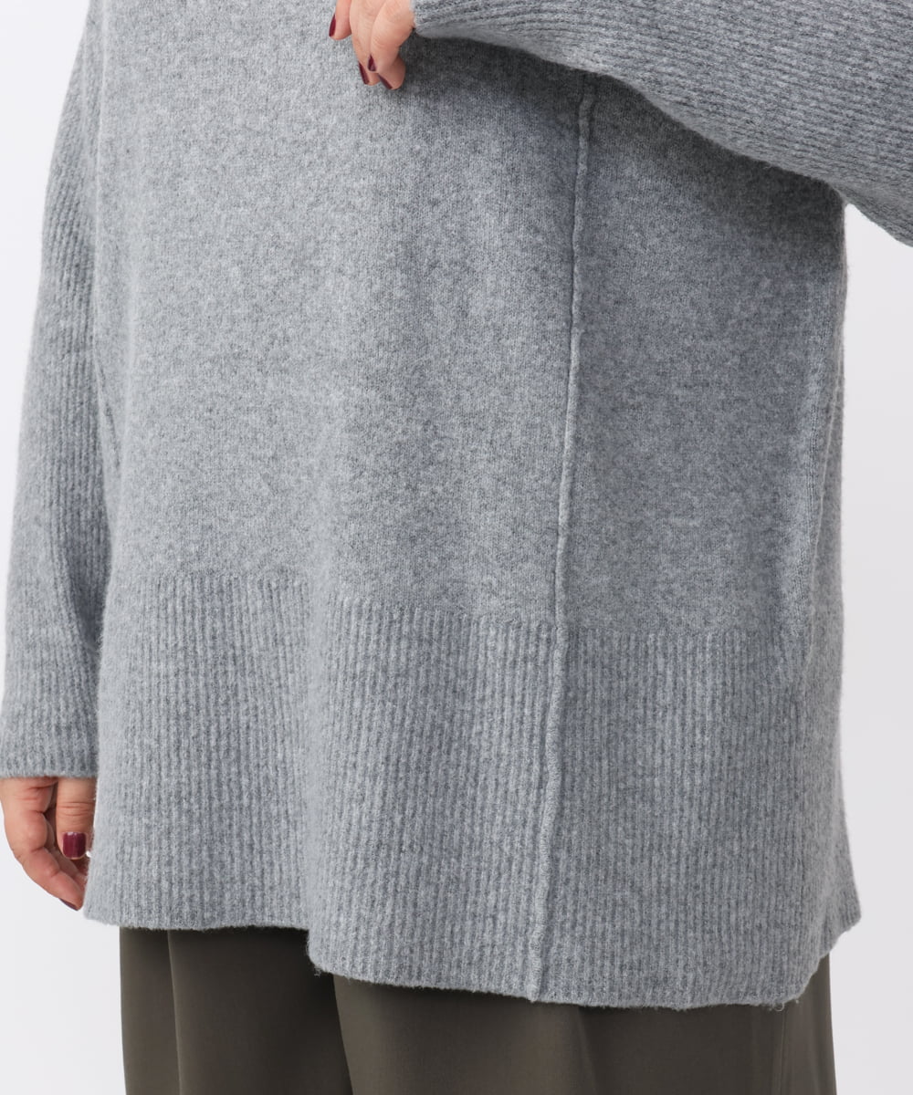OLFAA14099 eur3(エウルキューブ) 【大きいサイズ】ボトルネックニット グレー(92)