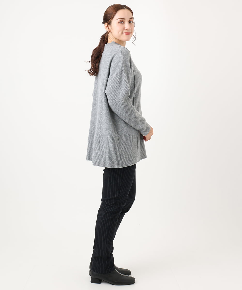 OLFAA14099 eur3(エウルキューブ) 【大きいサイズ】ボトルネックニット グレー(92)