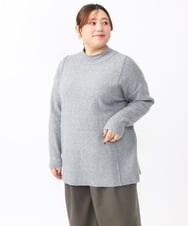 OLFAA14099 eur3(エウルキューブ) 【大きいサイズ】ボトルネックニット グレー(92)